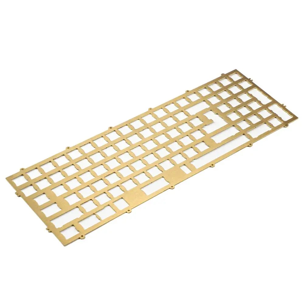 YMDK Melody 96 PVD Brass Plate Aluminum Plate Acrylic Bottom For Melody 96 Case Keyboard