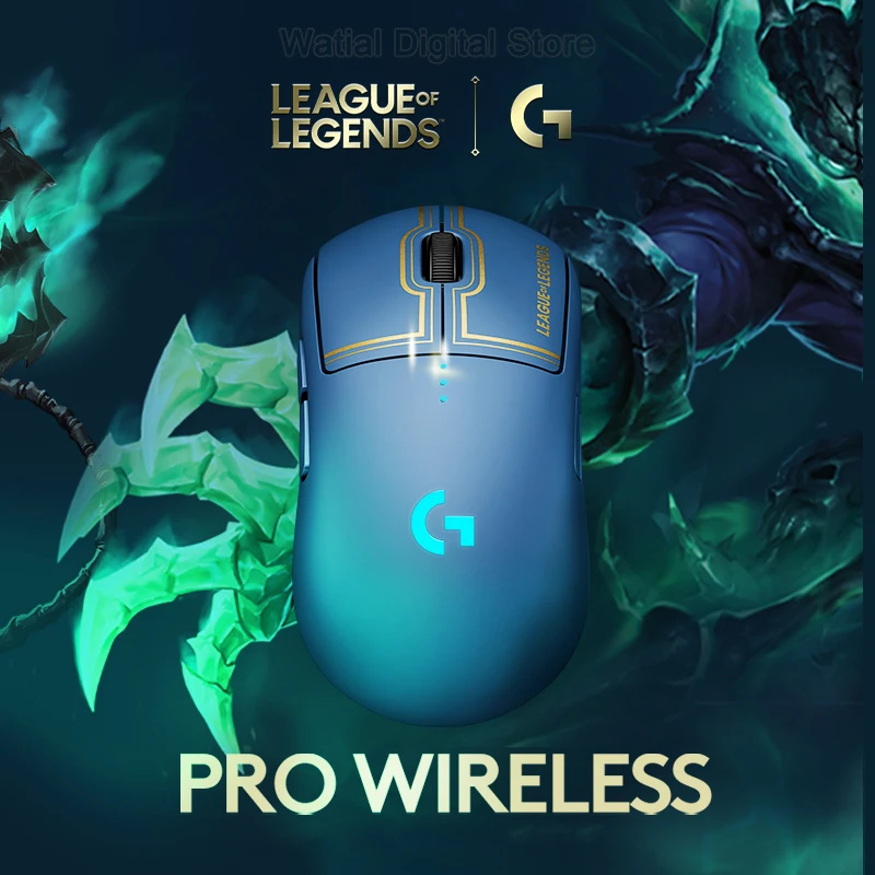 New Logitech Lightspeed G Pro Wireless Gaming Mouse League Of Legends Edition Hero 25k Sensor Programmable Buttons For E-Sports