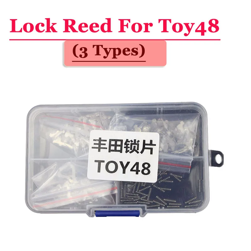 XNRKEY Car Key Reed Lock Shrapnel Car Lock Wafer Plate for Toyota Toy48 Camry Repair Kits 10 Pcs/each type (30 Pcs in Total)