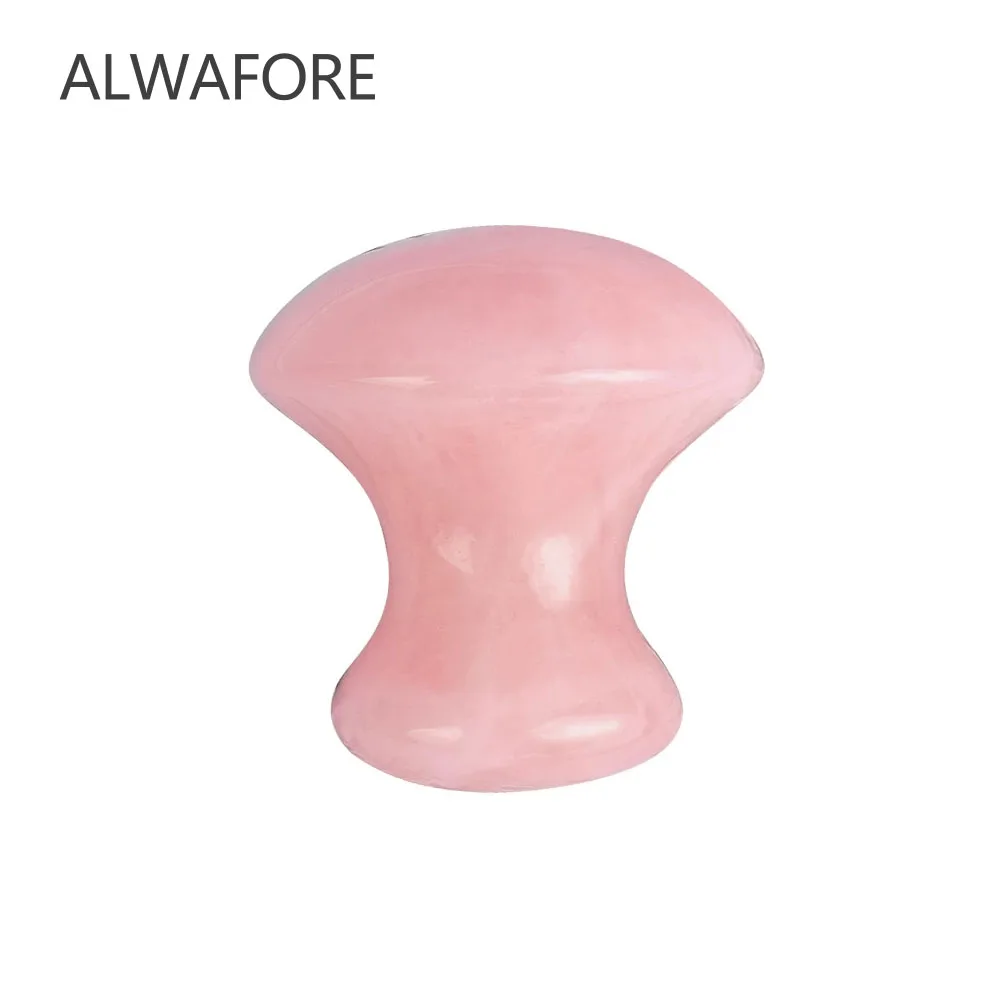 Rouleau de Massage en Jade pour le visage, les bras, le cou, le corps, le SPA, Quartz Rose