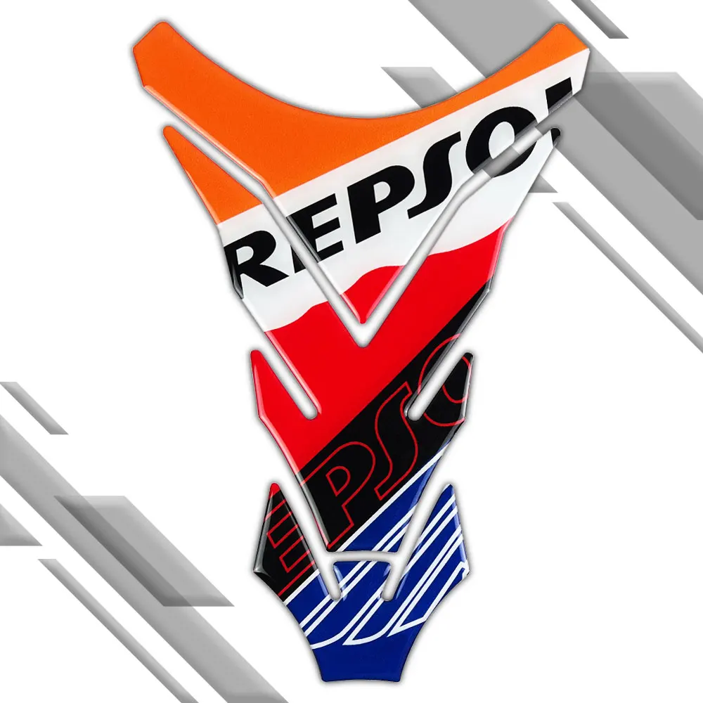 3D Motorcycle Accessories 3M Sticker Decal Fuel Tank Pad Protector Decorative For REPSOL HRC CB190R CBR250RR/400 CBR1000RR