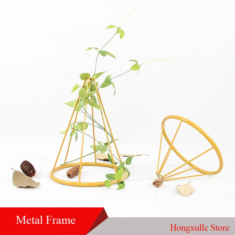 

Рама из кованого железа для реквизита свадебных фонов, съемная Подвесная подставка для цветов, полые украшения, Цветочная композиция