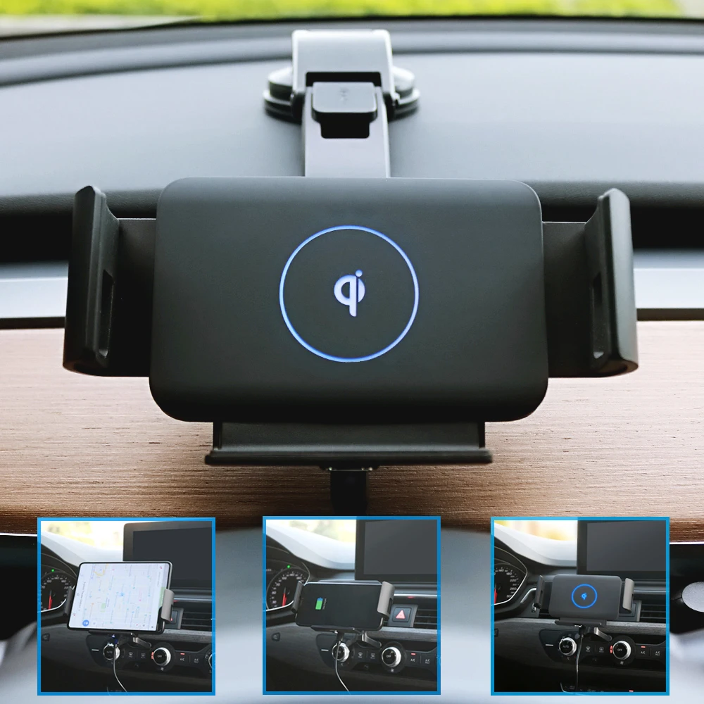 

Automatic Clamp Horizontal navigation bracket Car Wireless Charger For Samsung Galaxy Fold Z Fold 5 4 3 S22 Ultra iPhone Holder