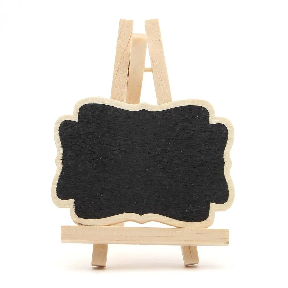 Wooden Blackboard Universal Message Board 10 PCS/Set Mini Chalkboard Portable Wedding Party Decor Decorative Parts