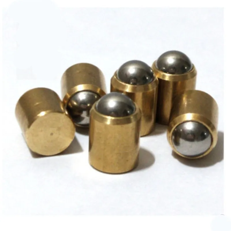 5-10pcs M3 M4 M5 M6 M8 M10 M12 precision copper positioning beads smooth plunger spring ball head plungers screws