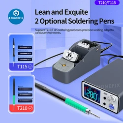 AIXUN-Station de Soudage Intelligente T3B, avec T115 T210 Foy Rine, pour la Réparation de Téléphones Mobiles SMD BGA PCB