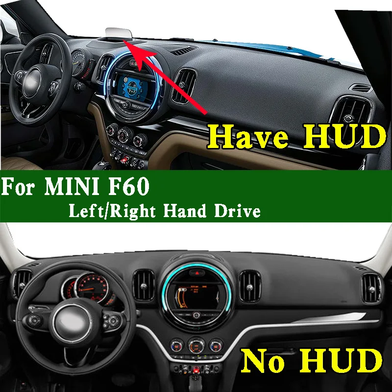 For MINI Countryman F60 Dashmat Dashboard Cover Instrument Panel Sunscreen Insulation Pad Dash Mat Anti-Dirt Proof Ornaments