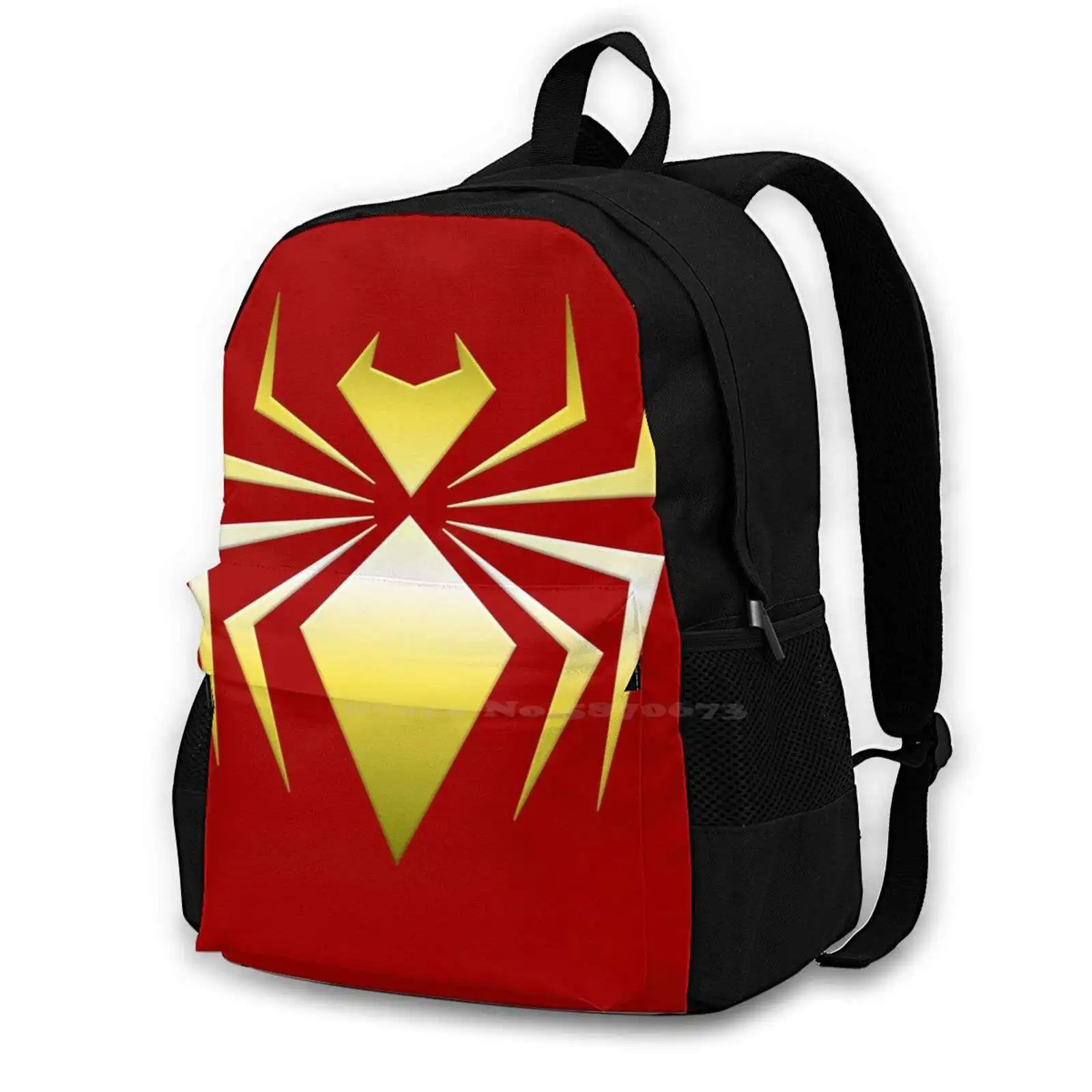 

Iron Spider Large Capacity School Backpack Laptop Travel Bags Science Fiction Sci Fi Syfy Superhero Symbol Power Comic Comics