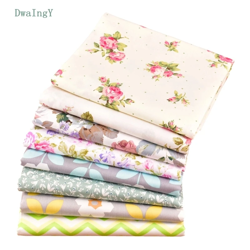 DwaIngY High Quality Will Cotton Fabric For Patchwork DIY Sewing Quilting Quarters Handmade Cloth Doll Material 20*25cm/Piece