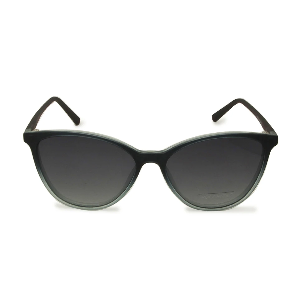 TR90 Magnetic Eyeglasses Frame Women Cat Eye Spectacle Frame With Polarized Clip On Sunglasses Clip Shades Uv400 for Female