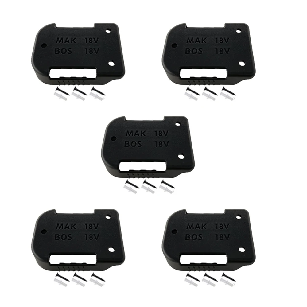 Suporte para bateria 18v, 5 peças, makita bl1860b bl1850b bl1860 bl1850