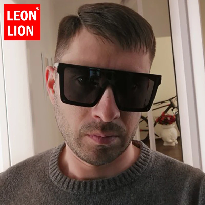 

LeonLion 2023 Sunglasses Men Oversized Square Men Sun Glasses Retro Eyewear Men Designer Sunglasses Vintage Gafas De Sol Mujer