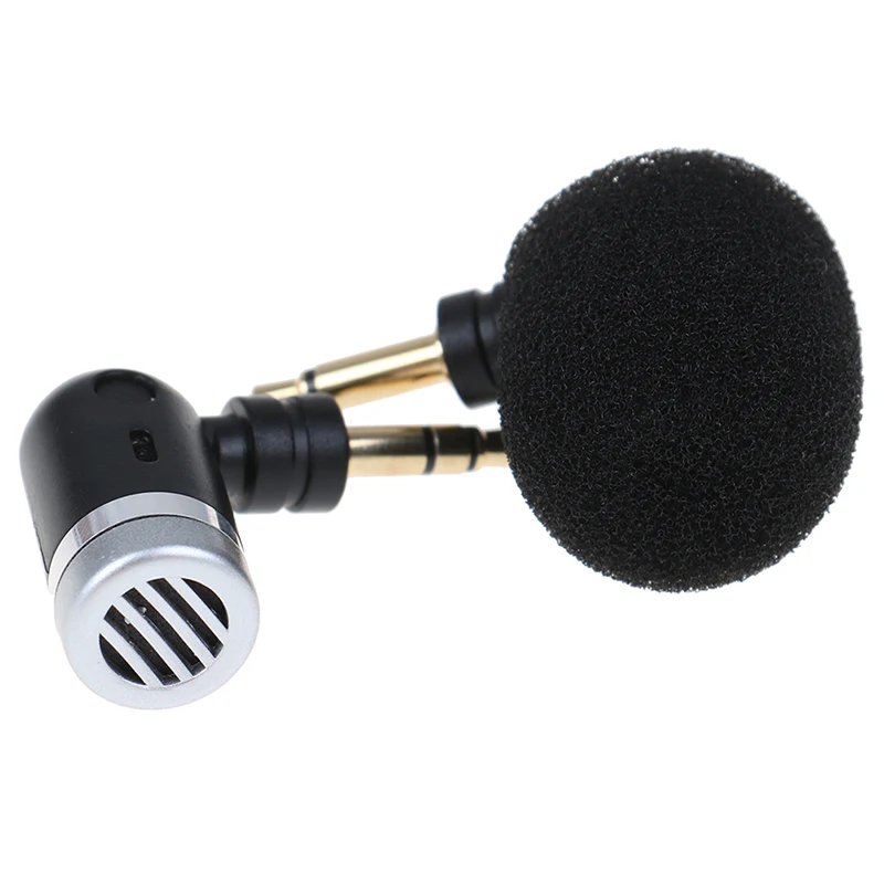 Portable 3.5mm Aux Mono/ Stereo/ 4 Pole Flexural Bendable Mini Microphone for Mobile Phone Computer Laptop PC Recording