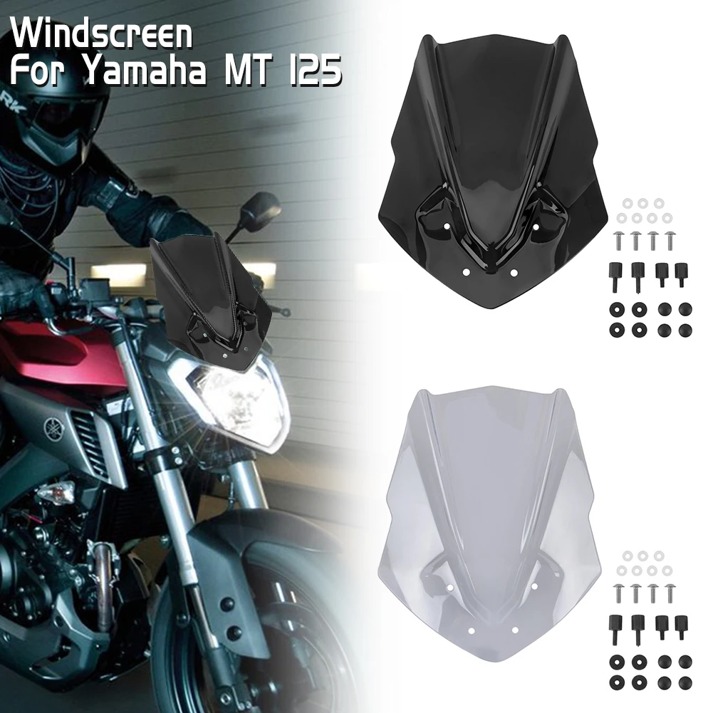 

Motorcycle Windscreen Windshield Deflector Protector for Yamaha MT125 MT-125 2015 2016 2017 2018 2019 MT 125 Accessories Viser