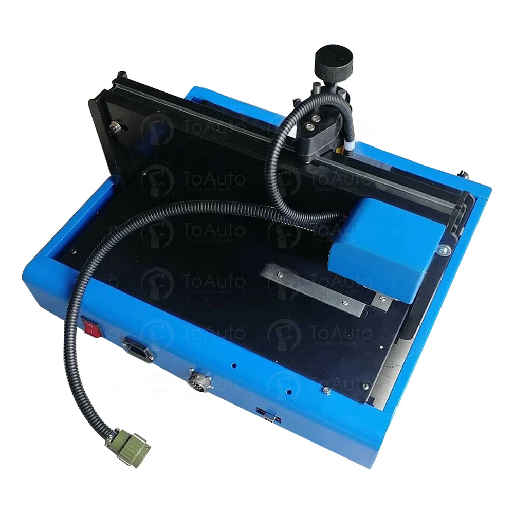 Electronic Metal Marking Engraving Machine 200*150mm for Industrial Nameplate Dog Tag Steel ID Card & Plastic Engraving Embosser