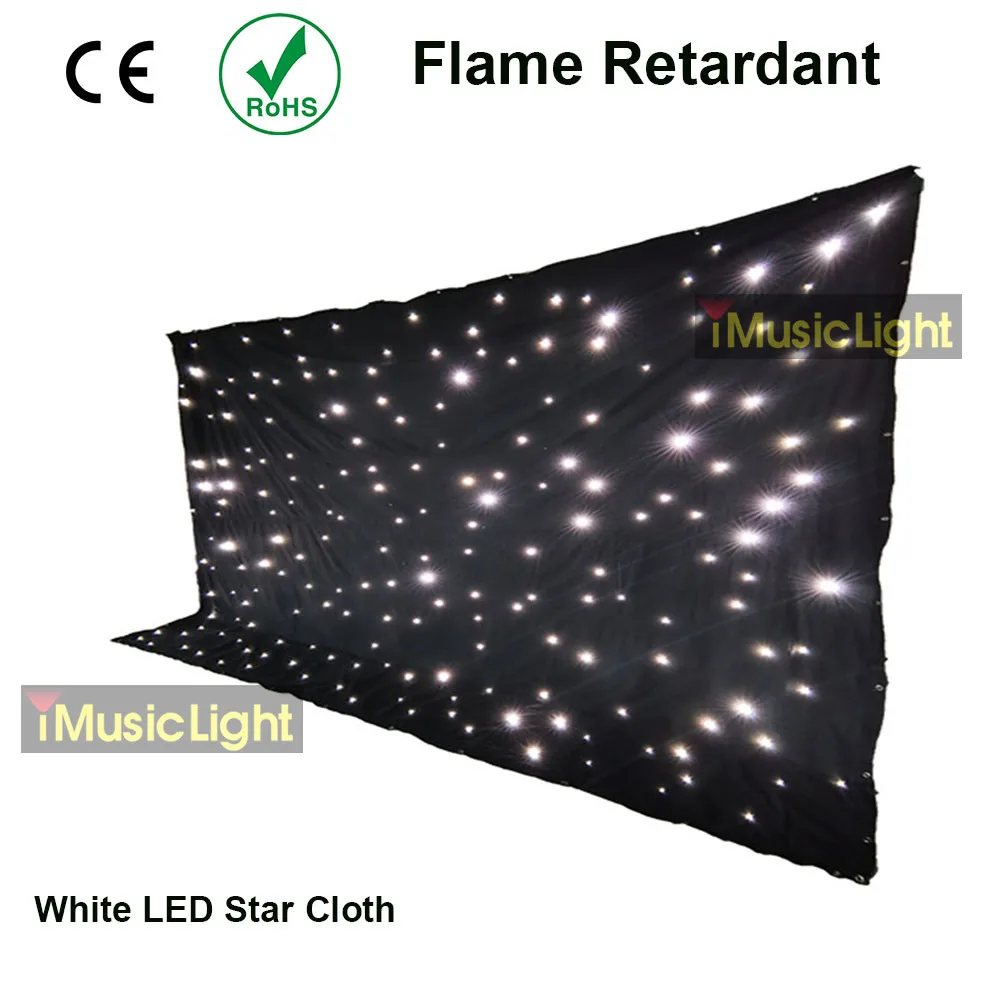 

Fireproof Fabric 3Mx5M DMX LED Starcloth Tianxin LEDS White LED Black/White Cloth Matrix Backdrop Stage DJ Pub LED Curtain