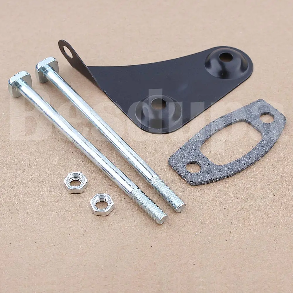 Muffler Exhaust Bracket Bolts Nuts Gasket Kit For Husqvarna 50 51 55 Rancher 55 EPA, 55 EU1 Chainsaw 503218202, 537127901