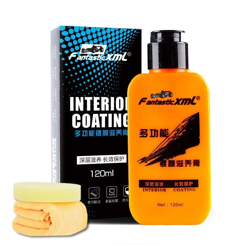 

120ml Auto Interior Parts Coating Renovation Restorer Accessories Car Plastic Restore Agent Leather Repair Kit