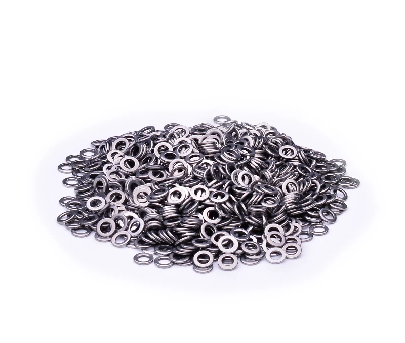 PROBEROS 20pcs 304 Stainless Steel Fishing Solid Rings 1#-5# Heave-Duty Seamless Rings Metal Polishing Jig Fishing Rings Tackle