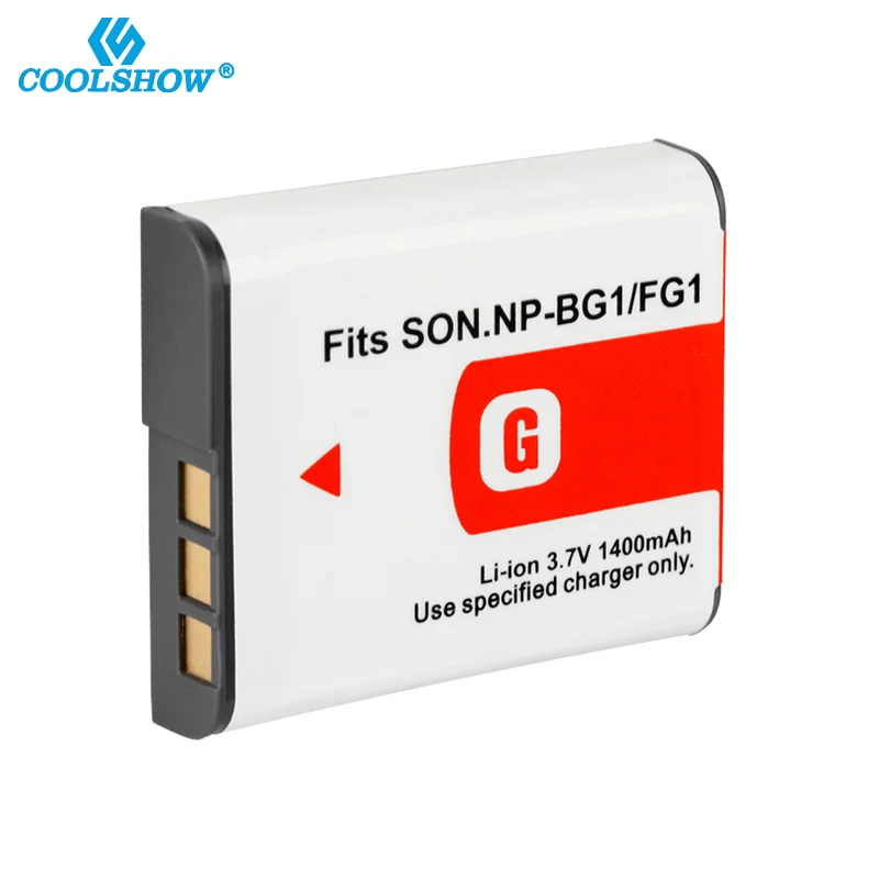 NP-BG1 NP BG1 FG1แบตเตอรี่สำหรับ Sony DSC-H50 DSC-H55 DSC-H3 DSC-H7 DSC-H9 H10 H20 W100 WX1แบตเตอรี่กล้อง NPBG1 NPFG1 1400Mah