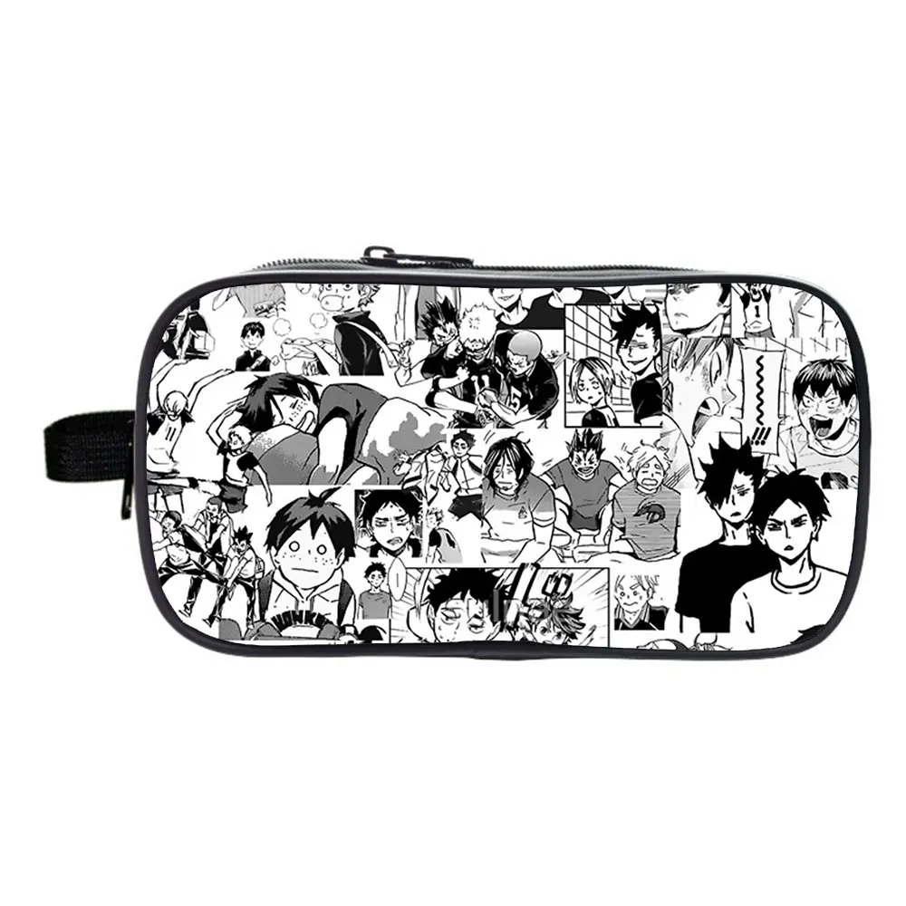 Haikyuu pencil case childrens stationery case storage bag cosmetic bag multifunctional pencil case FLY OYA KAGEYAMA 9 2