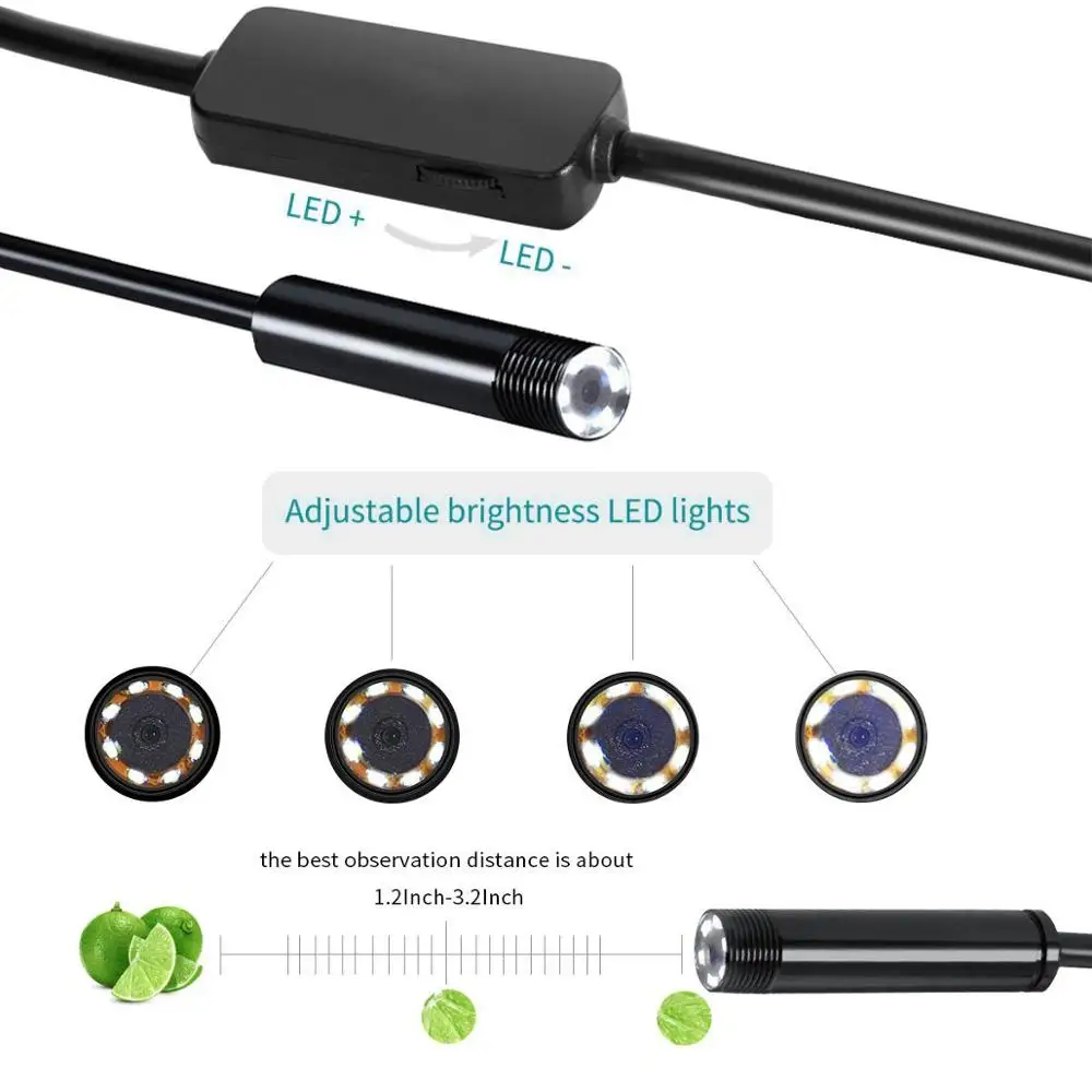 1200P 10M  HD WiFi Endoscope cmos Borescope Inspection Camera