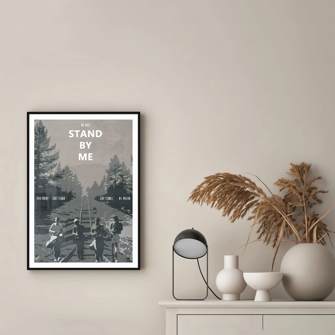 ستاند باي مي ملصق الفيلم ديكور المنزل طلاء جدران (بدون إطار)