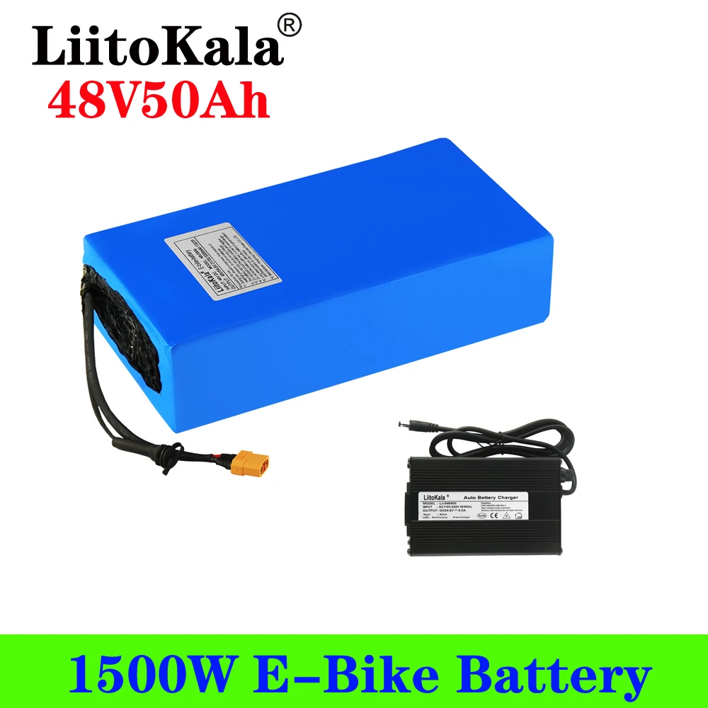 Imagem -03 - Liitokala 48v 50ah Bicicleta Elétrica 21700 13s10p Bateria de Lítio para 1000w 1500w 2000w 2500w 20a 30a 50a Bms E-bike Bateria