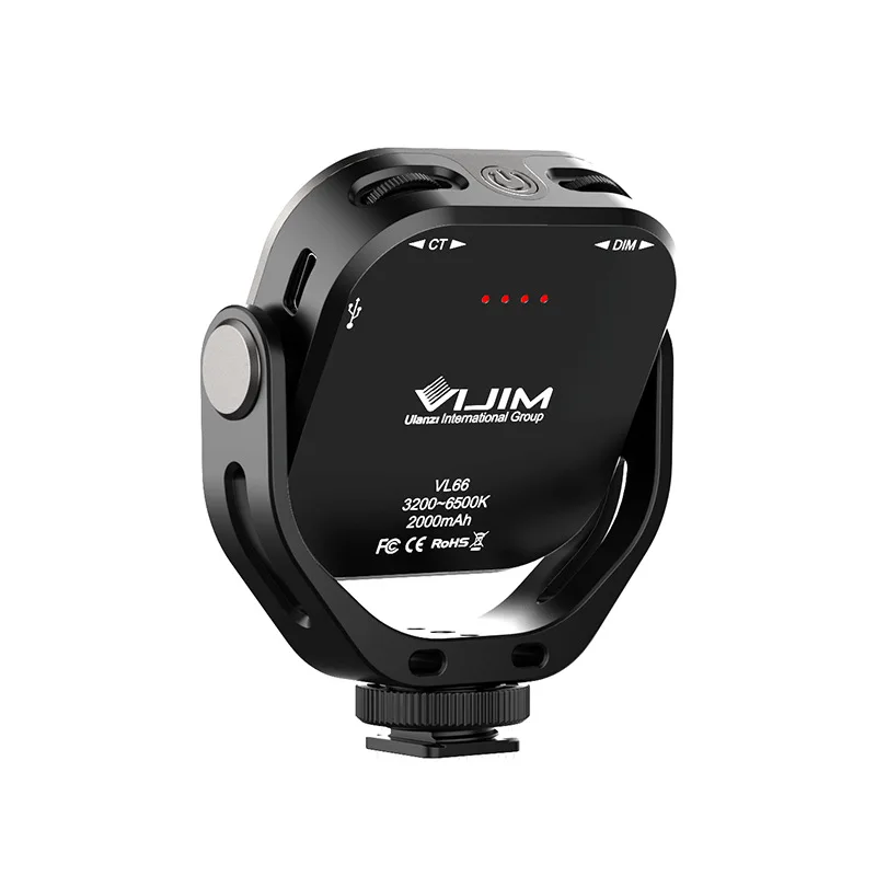 VIJIM Wei Track VL66 Dual Color Temperature Fill Light Camera portatile Photography Light Live Portable Light Beauty Light