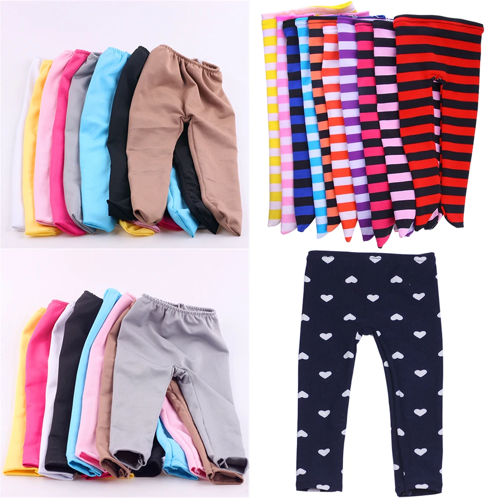 

15 Styles Doll Leggings For American 18 Inch Girl 43cm Baby New Born Doll Clothes Accessories,Our Generation,Toys For Girl