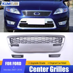KUMIKUBI For Ford Mondeo MK4 2007 2008 2009 2010 Auto Radiator Centre Bumper Grille Panel Cover Car Grill Panel Trim Car Styling