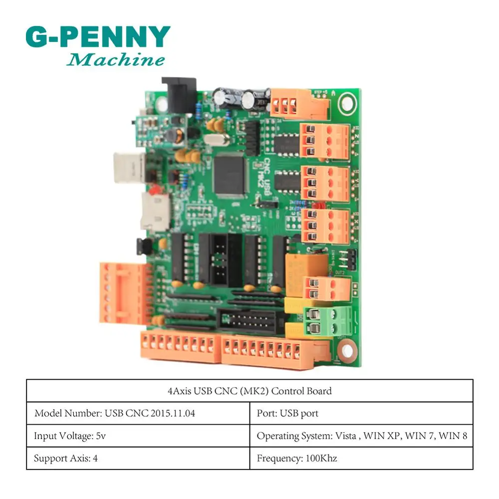 CNC DIY Machine 4 axis USBCNC Controller CNC USB Interface Board   MK2 100kHz  Multi-axis multifunctional control board