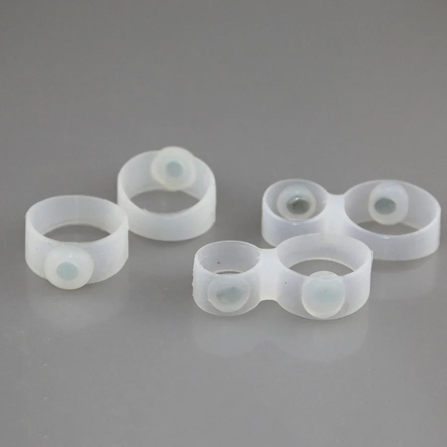 2Pcs/Pair Beauty Magnet Lose Weight Reduce Body Toe Ring Slim Loss Sticker Silicon Foot Massager Foot Care Fat Burner C093