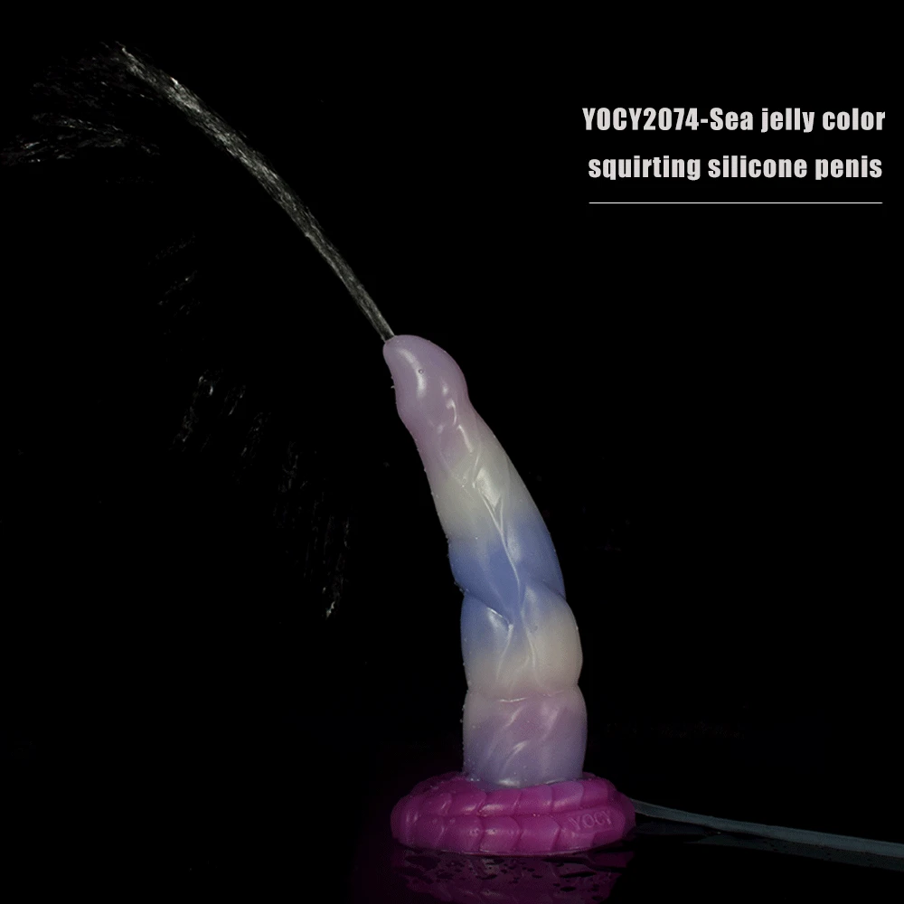 FAAK – gode avec ventouse en Silicone, Plug Anal incurvé, Tube de seringue, éjaculation du pénis, stimulation du point G, boutique de jouets sexuels