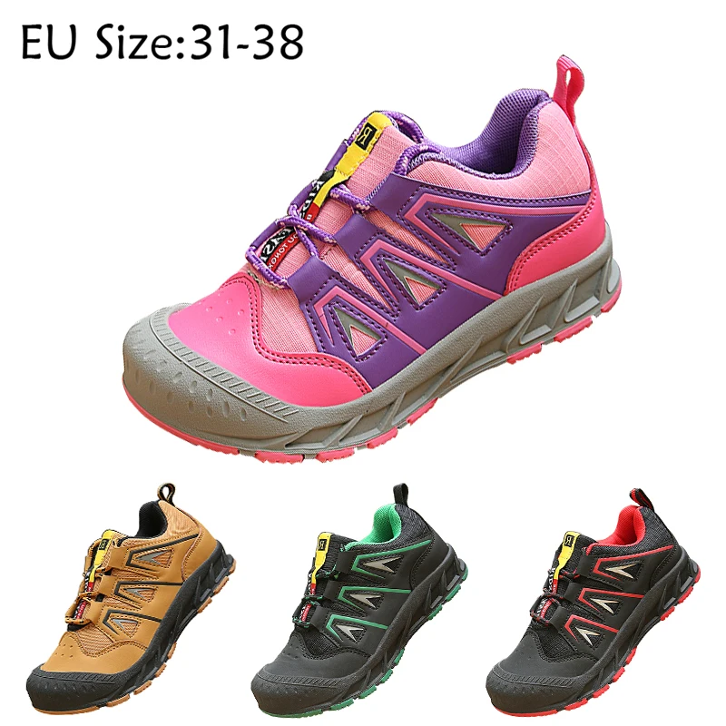 Girls Shoes Boys Sneakers Boys Trail Running Shoes Waterproof Hiking Shoes Kids Athletic Outdoor Slip Resistant Sports Sneakers