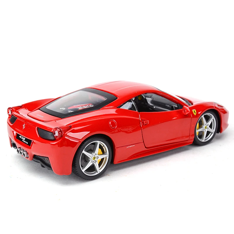 Bburago 1:24 Ferrari 458 Italia Sports Car Static Die Cast Vehicles Collectible Model Car Toys