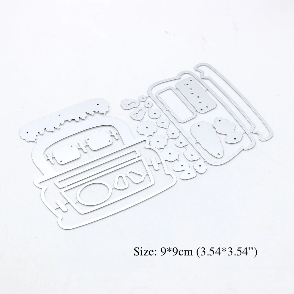 KSCRAFT Easter Bunny Truck Metal Cutting Dies Stencils for DIY Scrapbooking Decorative Embossing DIY Paper Cards