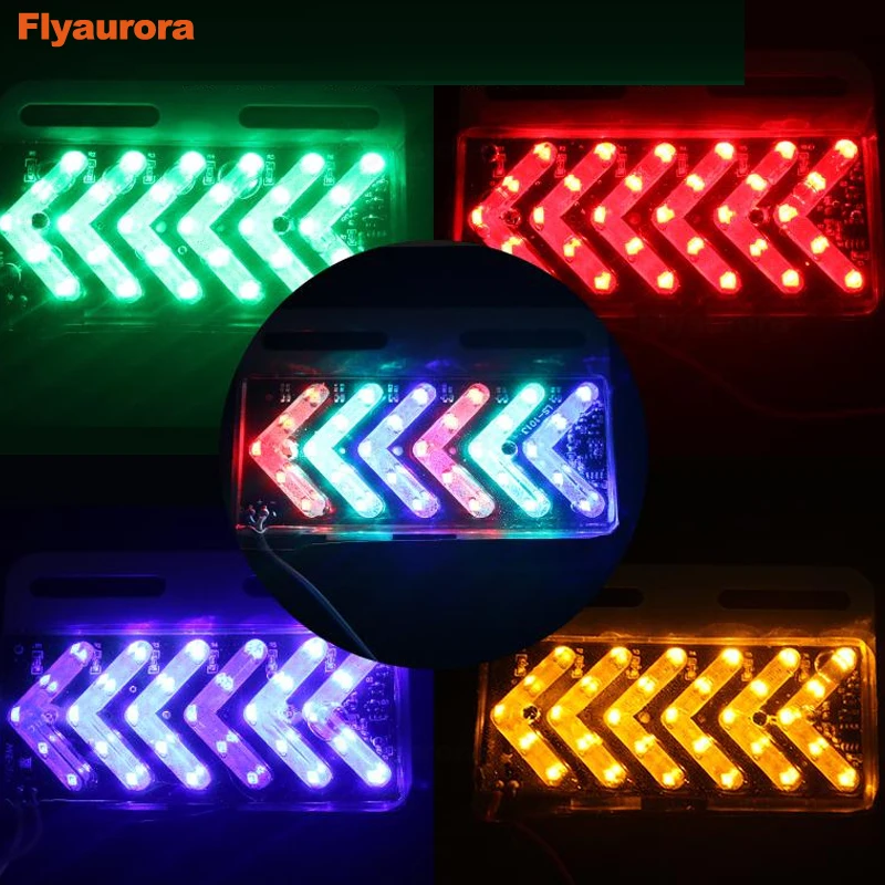 2pc 12v 24v Led Side Marker Lights Car External Lights Warning Tail Light Trailer Truck Lorry Tractor Rv Bicycle Electric Lamps