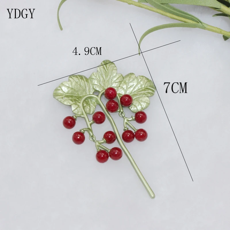 YDGY New jewelry brooch decorative paint dyed green natural purple oven hairpin decorative scarf with clasp stone