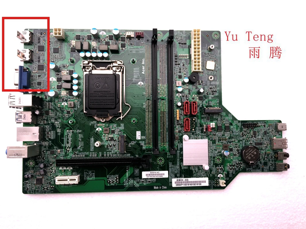 

Suitable for Acer TC-885 TC885 B36H4-AD motherboard lga1151 ddr4 motherboard 100% test ok delivery