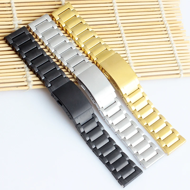 Grote Maat Strip Stalen Horloge Band 22Mm 24Mm 26Mm 28Mm Voor Diesel DZ4318 DZ7396 DZ7401 Mannen 'S Pols Metalen Horloge Band Armband