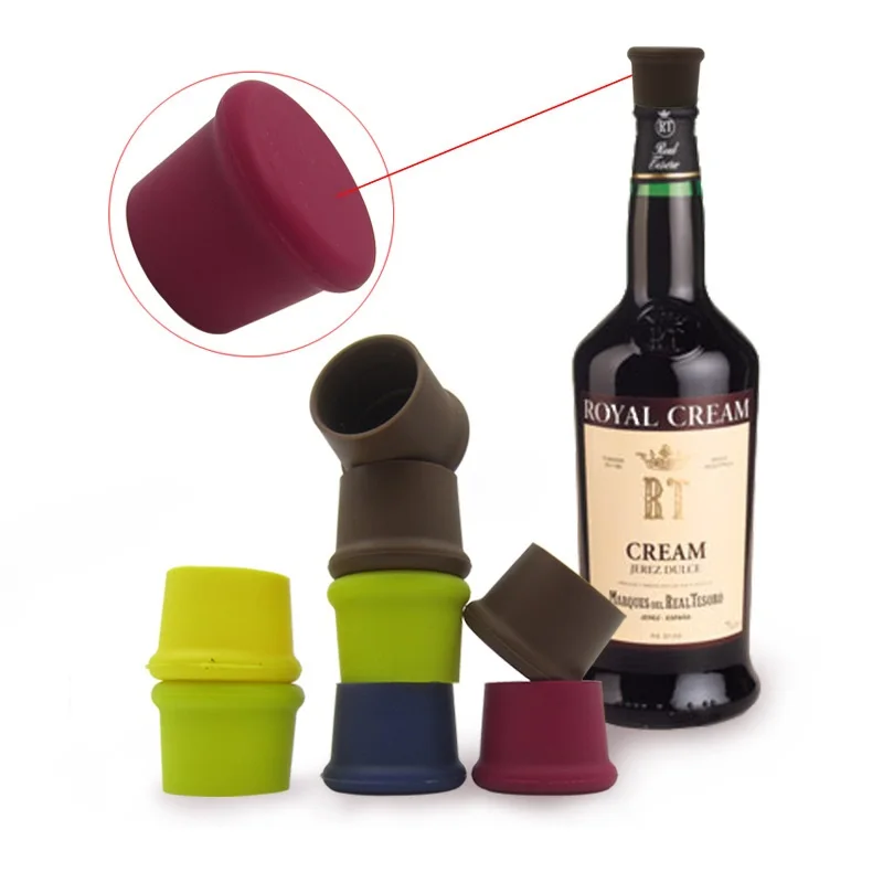 

1000pcs Creative Silicone Fresh Beer Bottle Stopper Cruet Of Wine Cork Stopper Bottle Lid Seal Cork Bar Tool