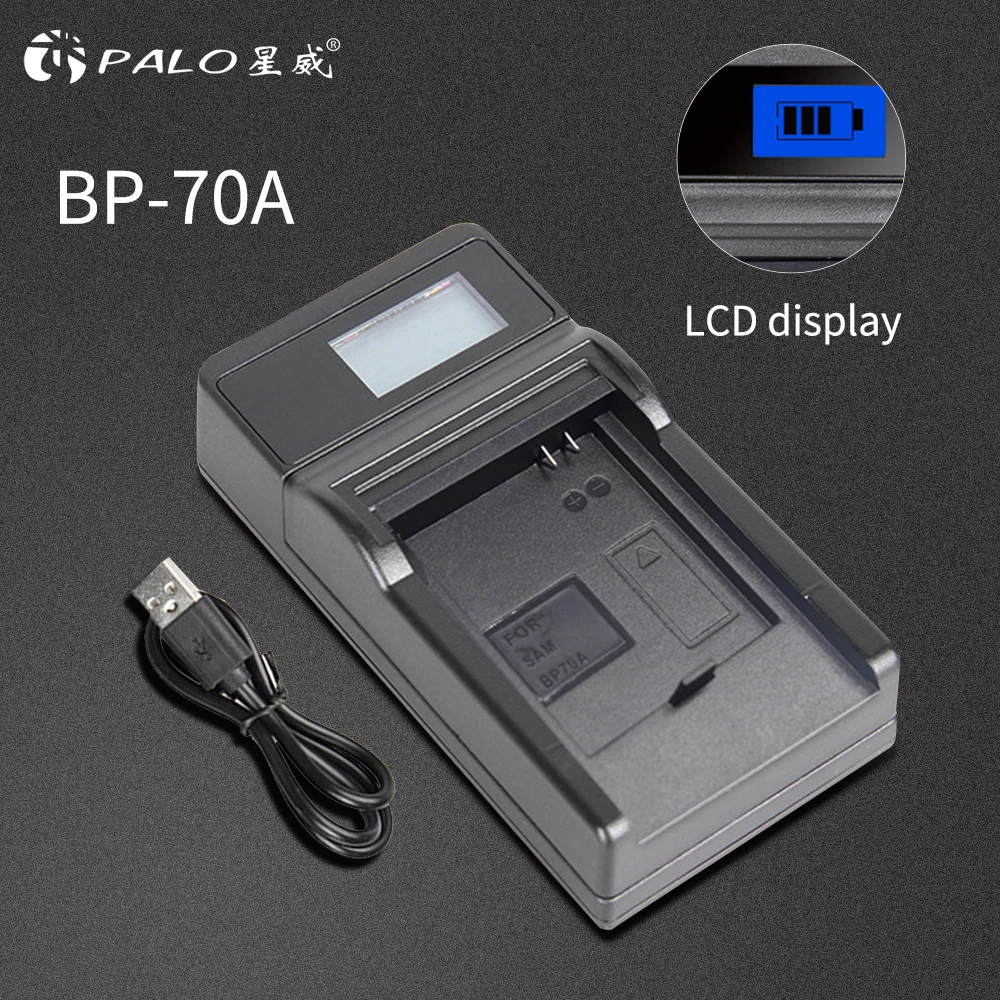 

PALO Battery Charger For samsung BP70A BP-70A SL50 SL600 SL605 SL630 PL80 PL90 PL120 PL170 PL20 PL200 PL201 ES74 ES75 ES80 MV800