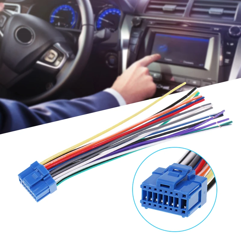 16Pin Car Stereo Wire Harness Plug Connector Auto Radio Adaptor Cable For Pioneer AVH-P6500DVD AVIC-N1 N2 N3 Etc Car Accessories