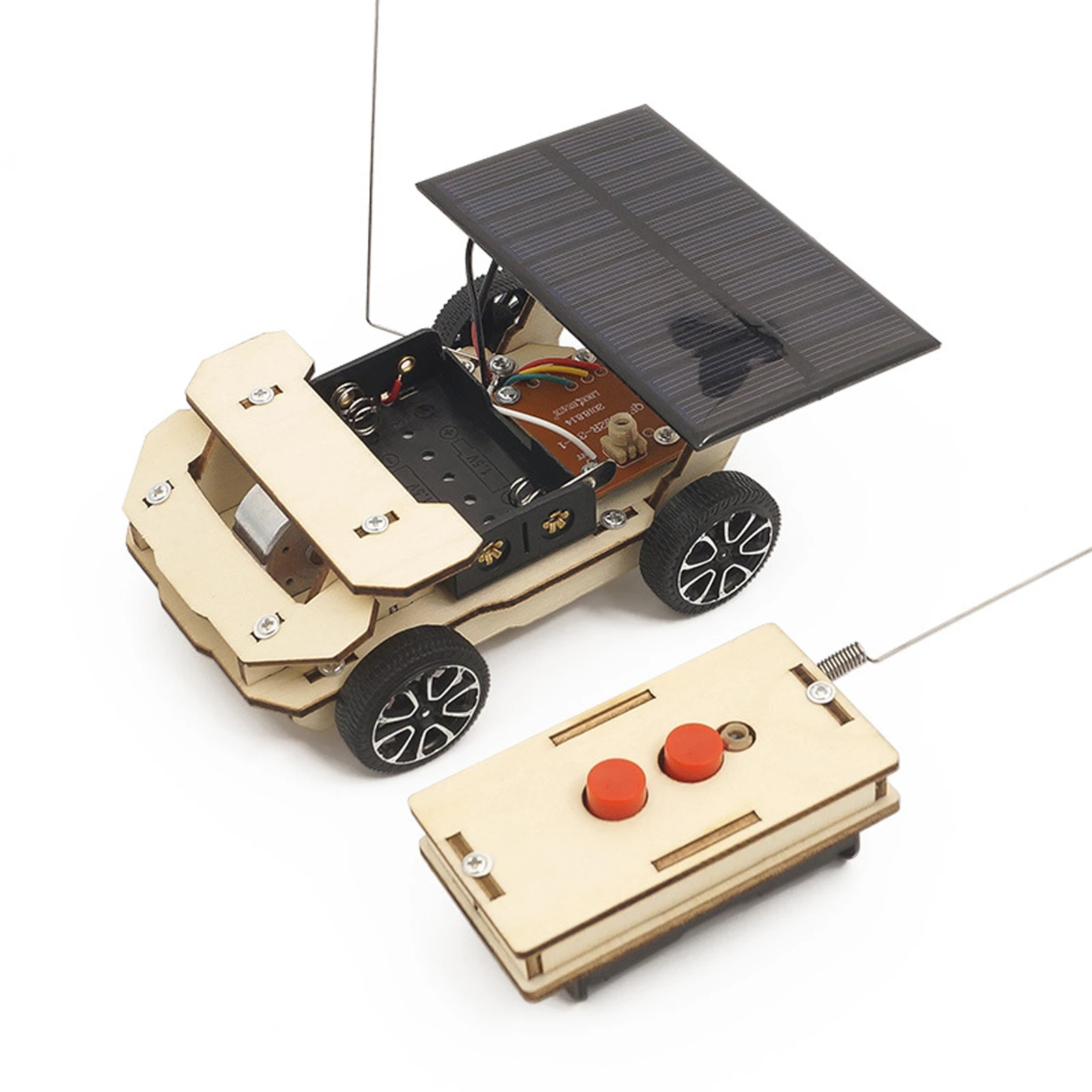 Stelo fai-da-te assemblare telecomando per auto solare RC Car Puzzle giocattoli educativi tecnologia scientifica giocattoli per auto Set per regali per bambini
