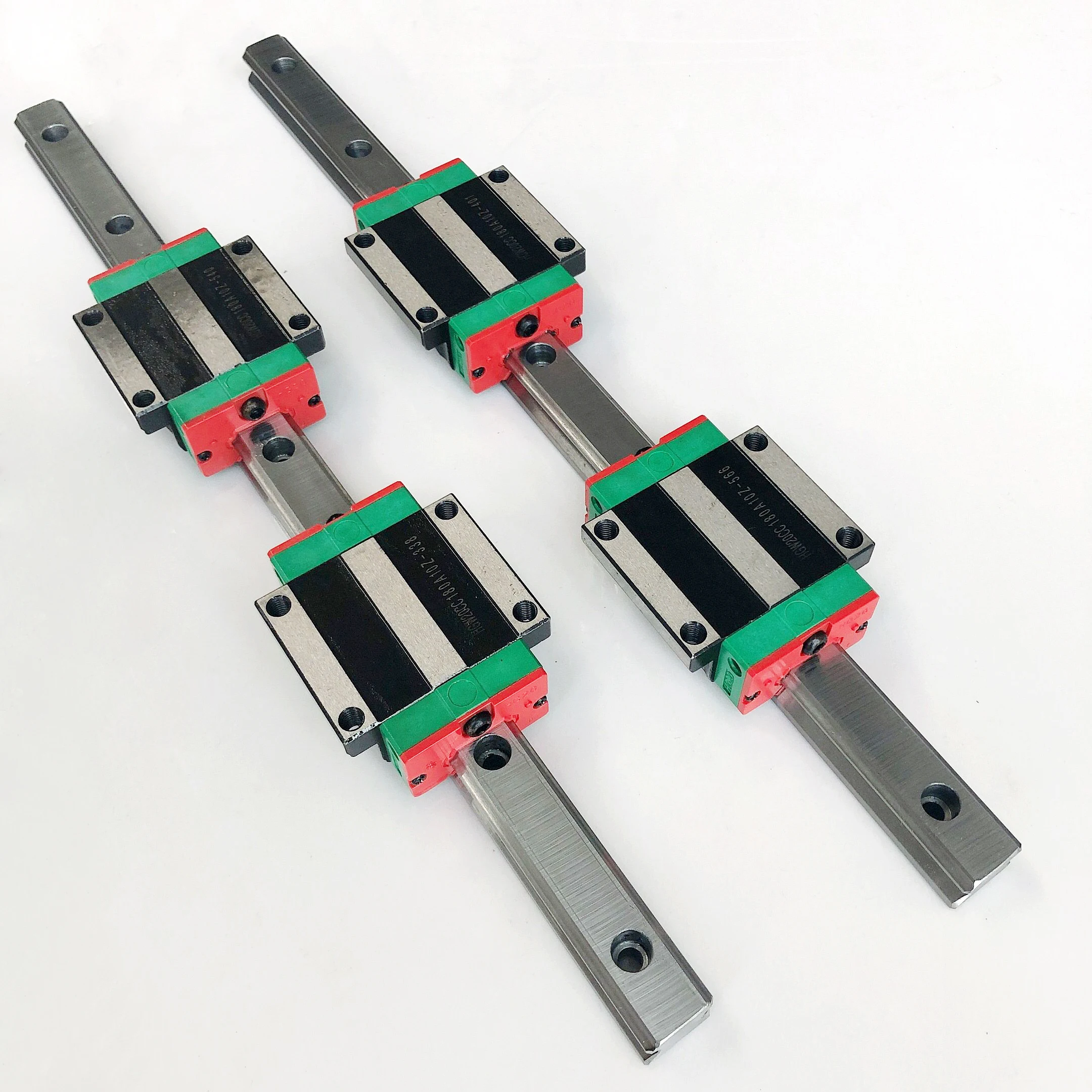 HGR20 2 set Linear guide rail + HGH20CA HGW20CA + SFU1605 ball screw + BK12 BF12 + Nut housing + Coupling