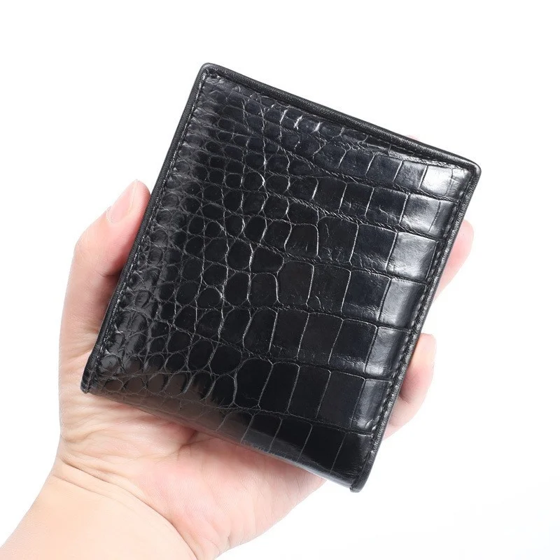 New Men\'s High Quality Luxury Purse Genuine Leather Leisure Small Wallet Women\'s Fashion Business Short Multiple Cards Purses