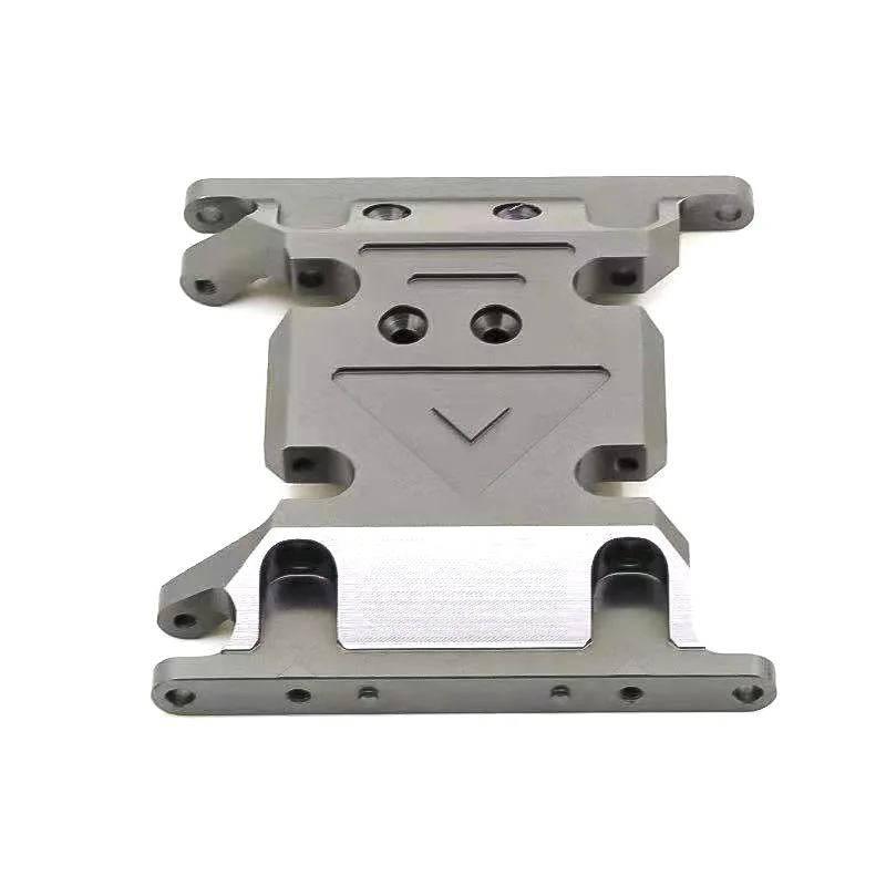 Aluminum Alloy Transmission Mount Base Gearbox Holder Skid Plates for 1/10 RC Crawler Axial SCX10 and SCX10 II Chassis