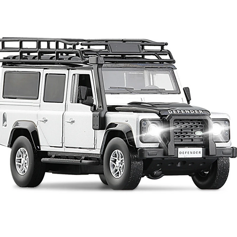 Acheter Modèle de voiture Land Rover allongé VELAR moulé sous pression à l'échelle 1/32, véhicule jouet à tirer avec son et lumière pour enfants, garçons et filles, collection de cadeaux