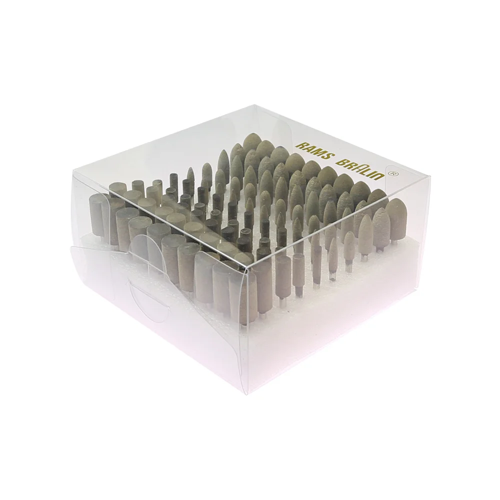 100 pcs/box Cowhide Leather Mounted Polishing Point Mold Grinding Head Drill Rotary Tools